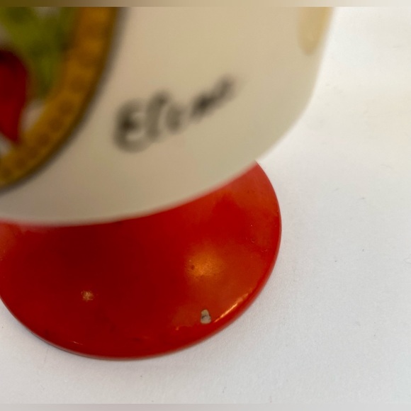 Vintage Elana Arnart 5th Ave Footed Coffee Cup set, COFFEE TIME CLOCK Steampunk - Picture 10 of 13